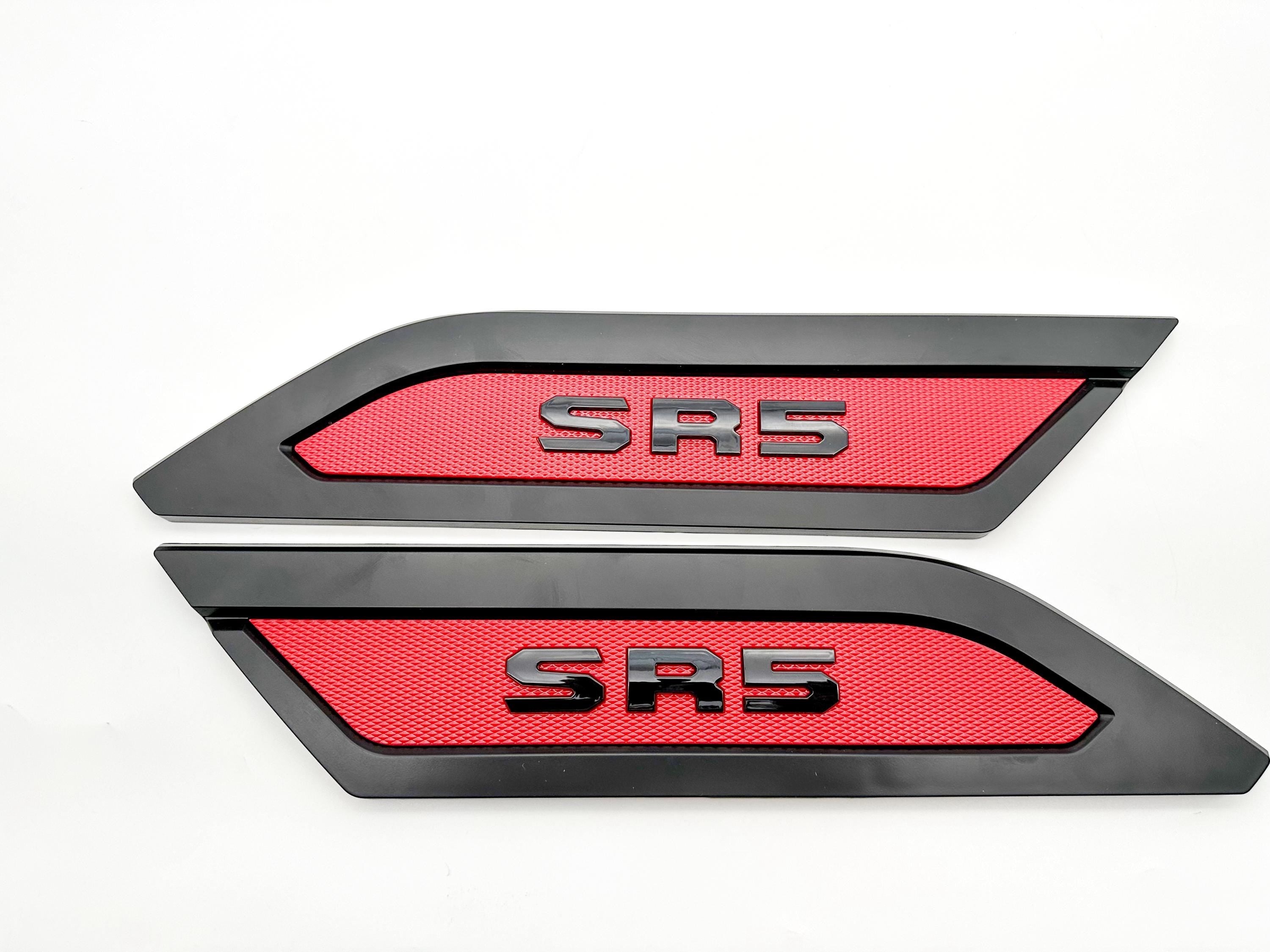 Red Black Door Side Body Molding Trim For 2022-2025 Toyota Tundra SR5