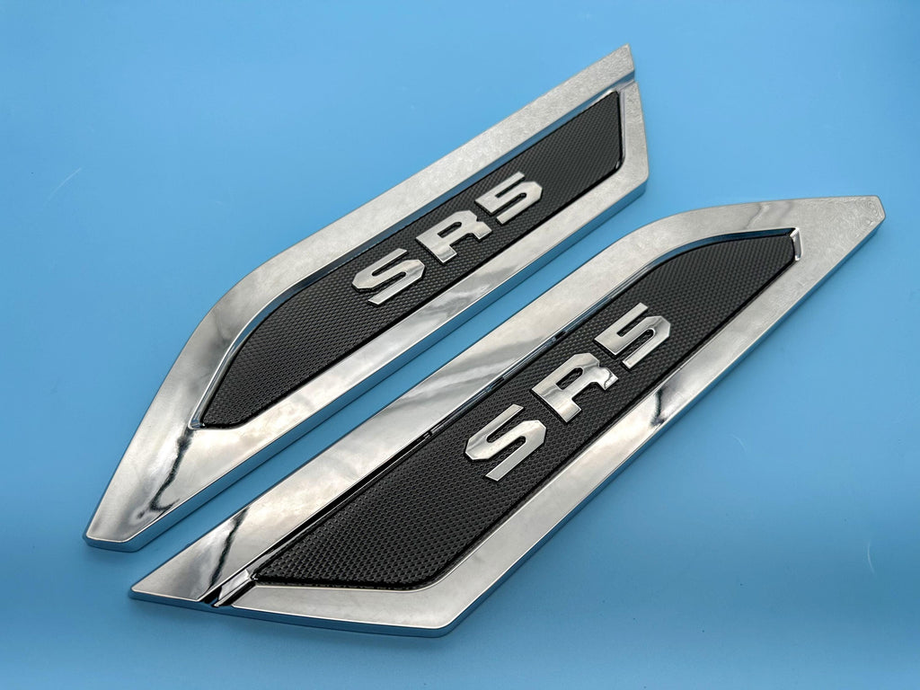 Chrome Black Door Side Body Molding Trim For 2022-2025 Toyota Tundra SR5