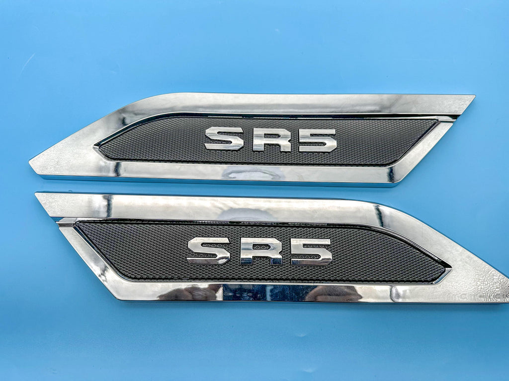 Chrome Black Door Side Body Molding Trim For 2022-2025 Toyota Tundra SR5