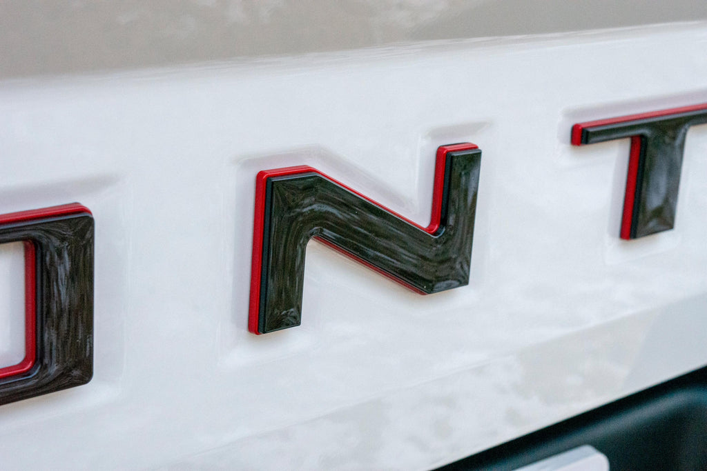 Double Layer Raised Tailgate Decals Stickers Insert Letters Compatible with 2022 2023 2024 Nissan Frontier