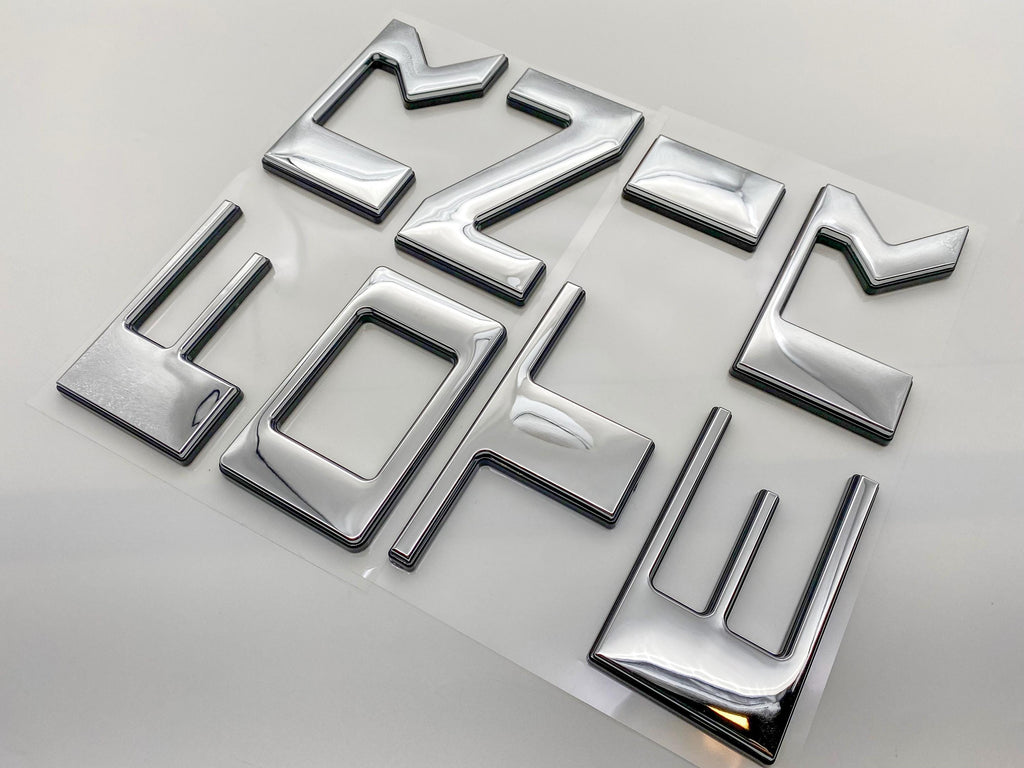 Chrome Black Raised Tailgate Decals Stickers Insert Letters Compatible with 2022 2023 2024 Nissan Frontier