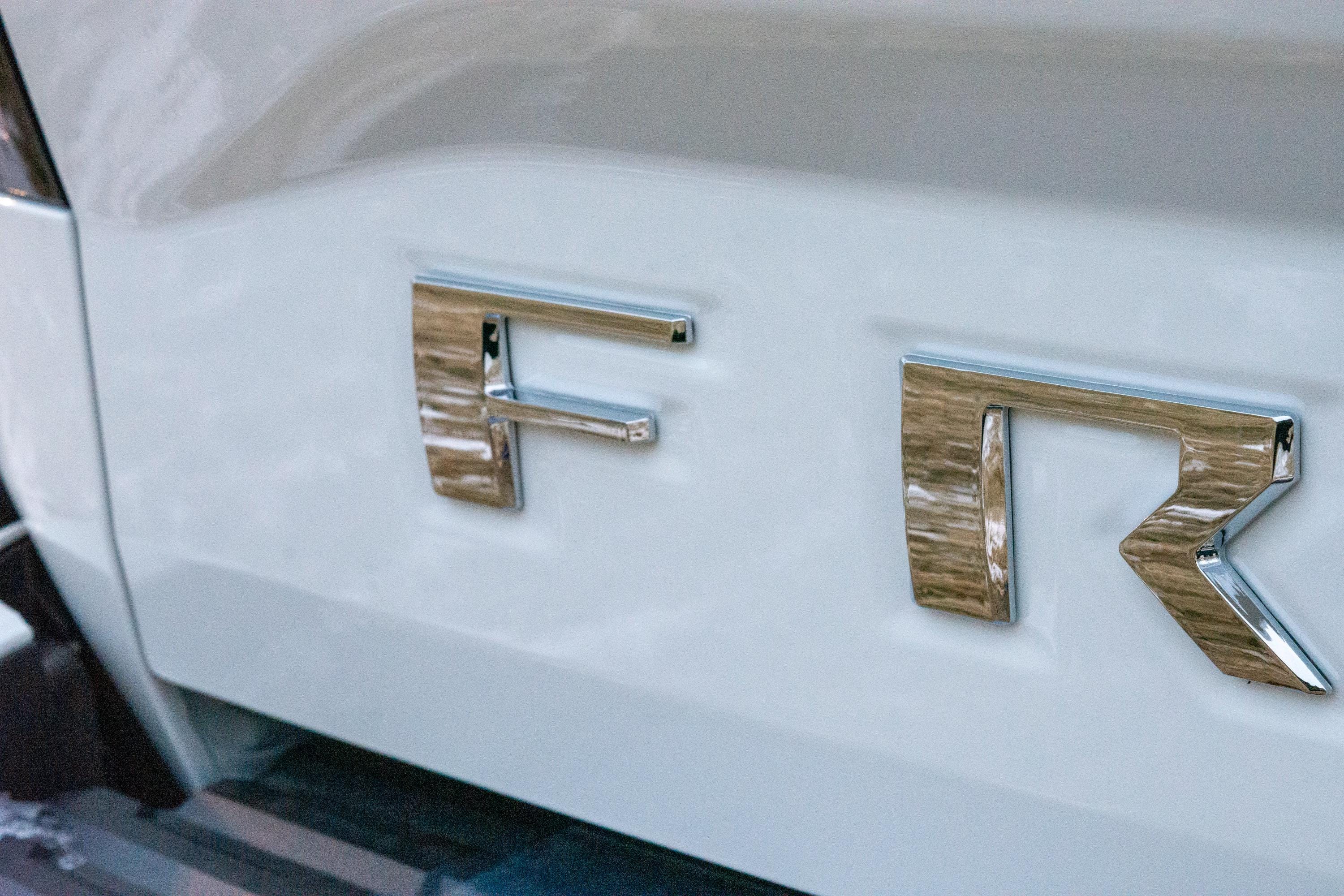 Chrome 0.3in Raised Tailgate Decals Stickers Insert Letters Compatible with 2022 2023 2024 Nissan Frontier