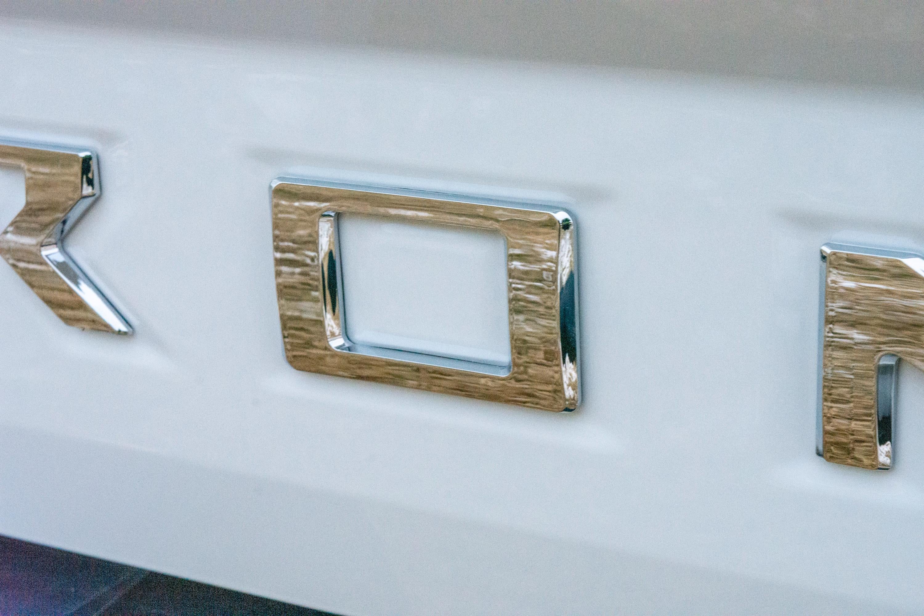 Chrome 0.3in Raised Tailgate Decals Stickers Insert Letters Compatible with 2022 2023 2024 Nissan Frontier