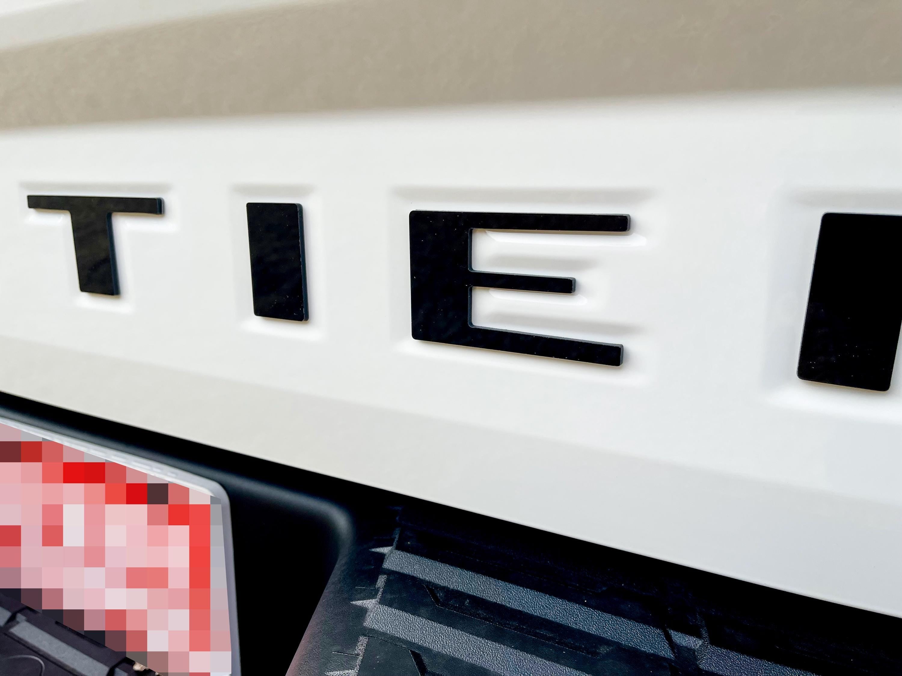 Gloss Black Raised Tailgate Decals Stickers Insert Letters Compatible with 2022 2023 2024 Nissan Frontier