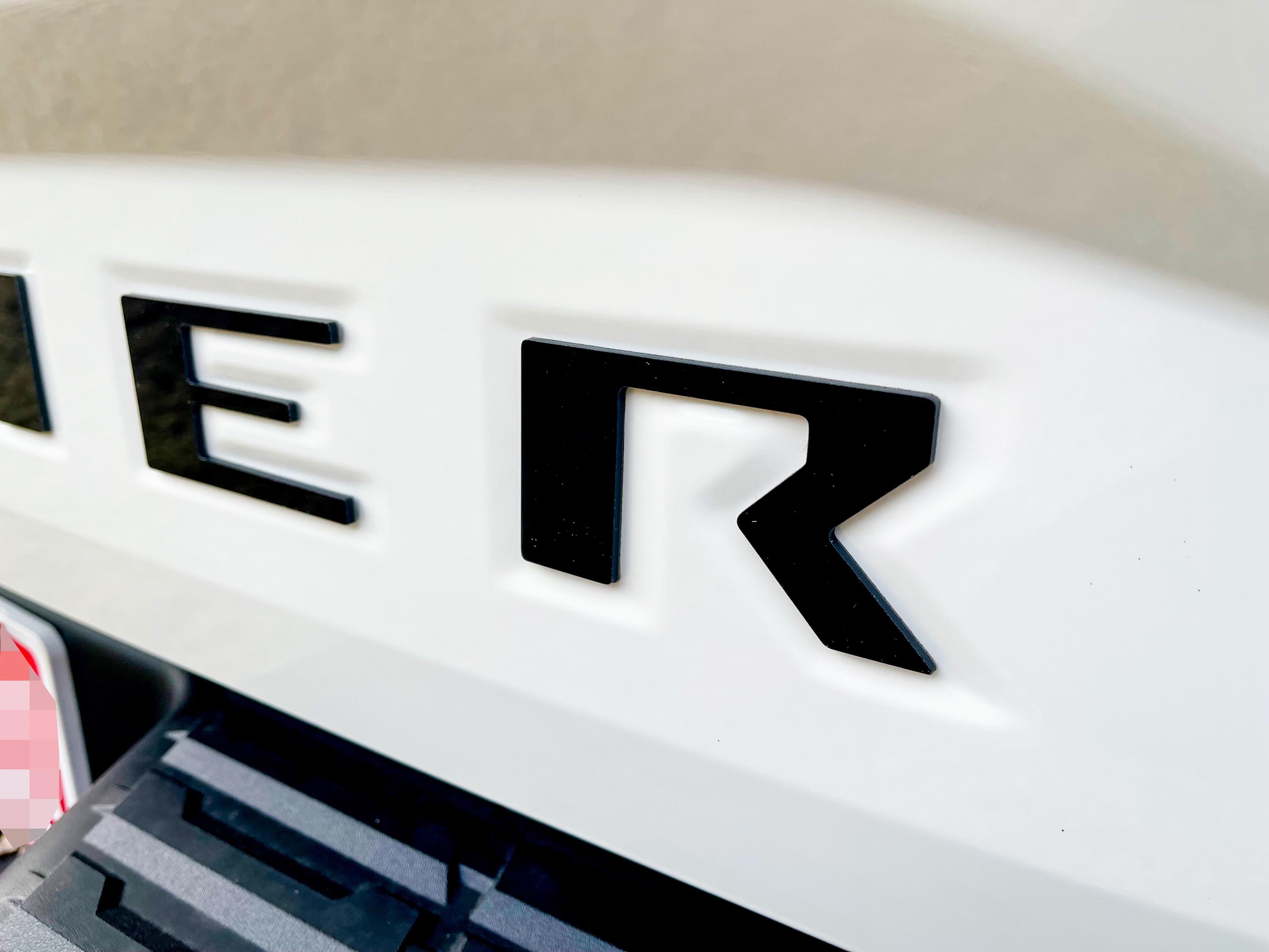 Gloss Black Raised Tailgate Decals Stickers Insert Letters Compatible with 2022 2023 2024 Nissan Frontier