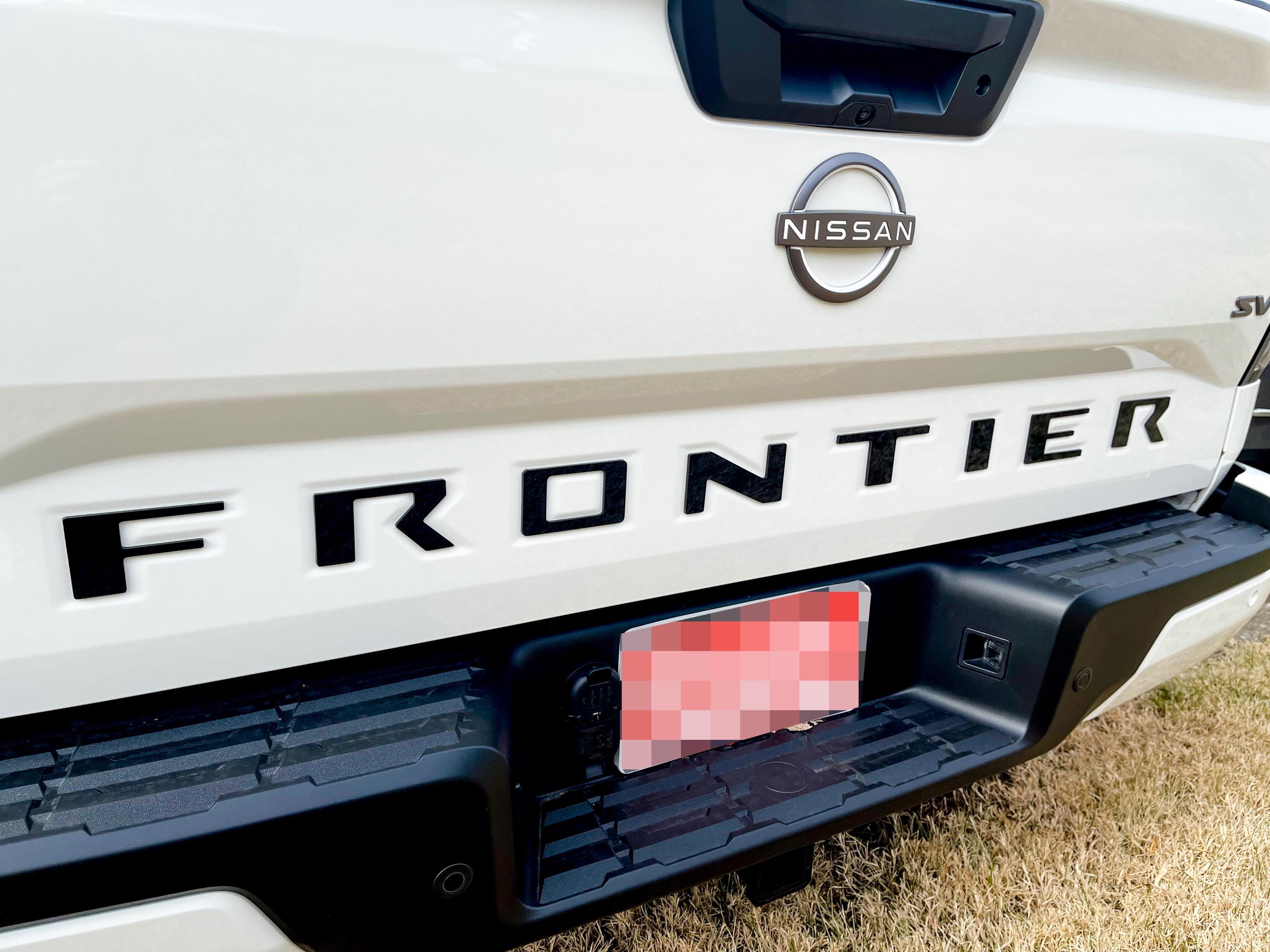 Gloss Black Raised Tailgate Decals Stickers Insert Letters Compatible with 2022 2023 2024 Nissan Frontier