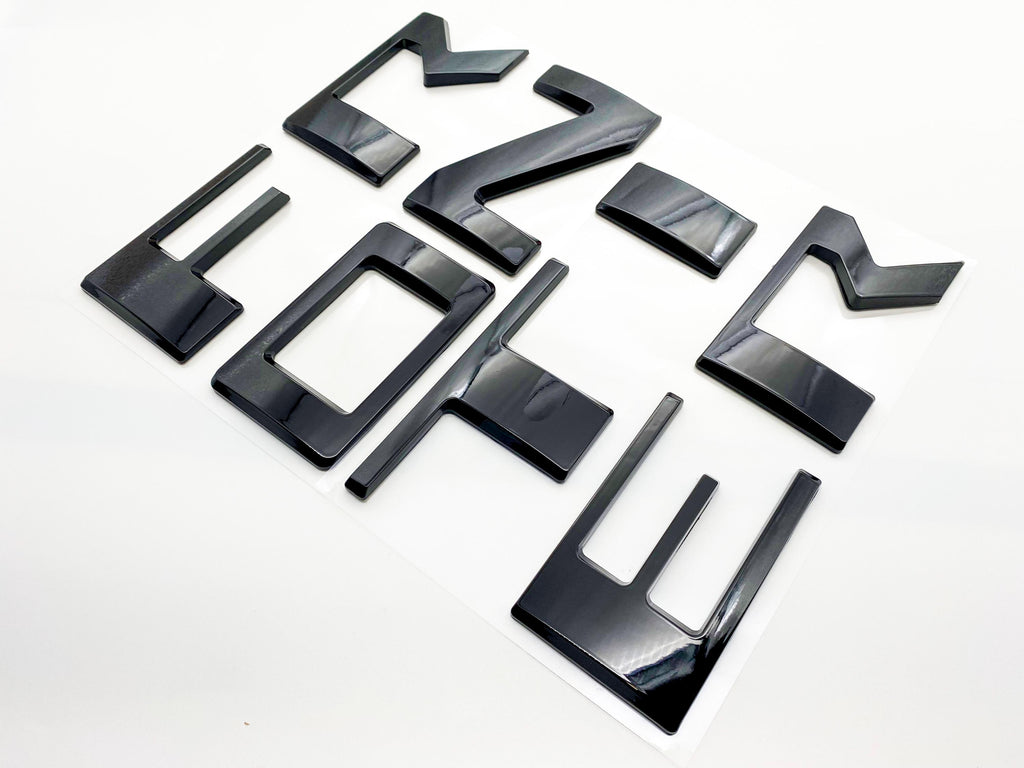 Gloss Black 0.3in Raised Tailgate Decals Stickers Insert Letters Compatible with 2022 2023 2024 Nissan Frontier