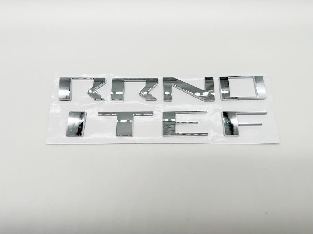 Chrome Raised Front Hood Decals Stickers Insert Letters Compatible with 2022-2025 Nissan Frontier