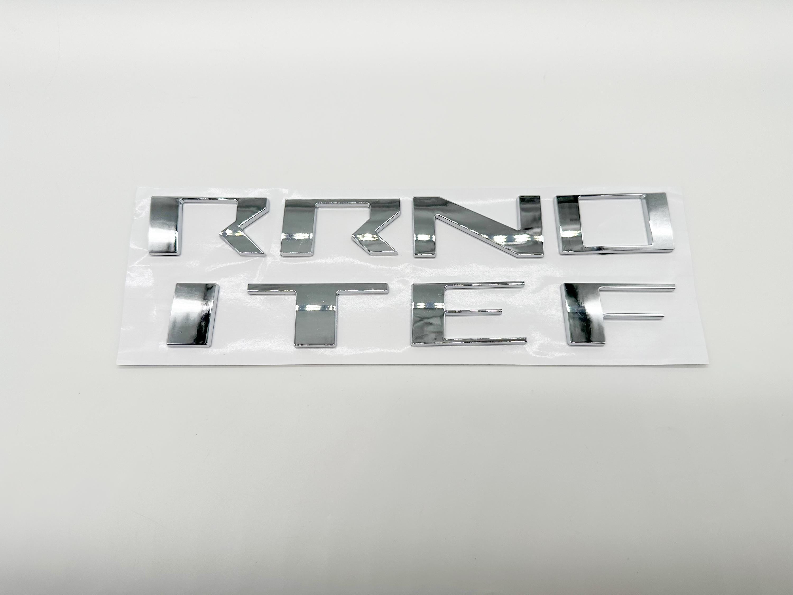 Chrome Raised Front Hood Decals Stickers Insert Letters Compatible with 2022-2025 Nissan Frontier