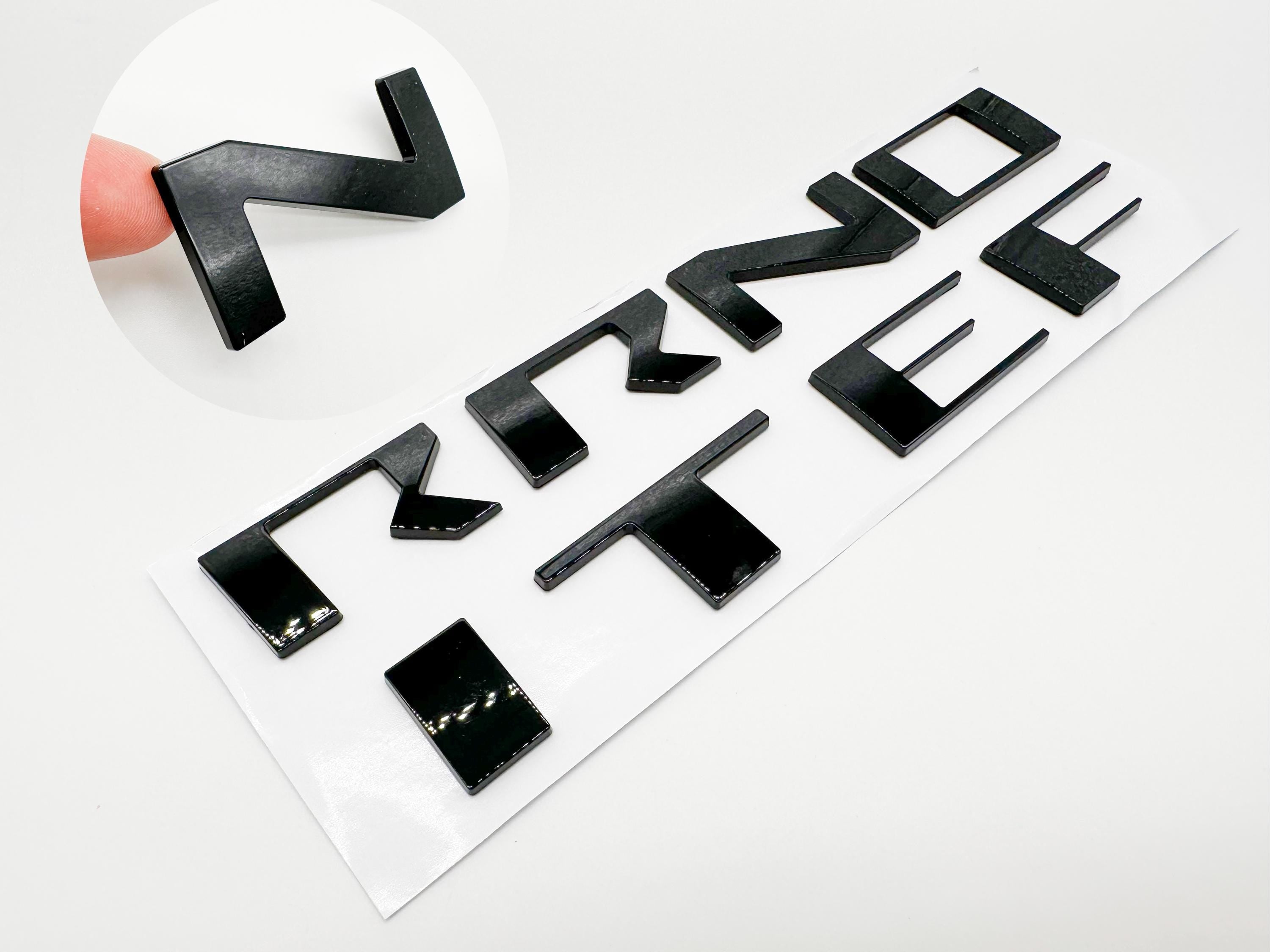 Gloss Black Raised Front Hood Decals Stickers Insert Letters Compatible with 2022-2025 Nissan Frontier