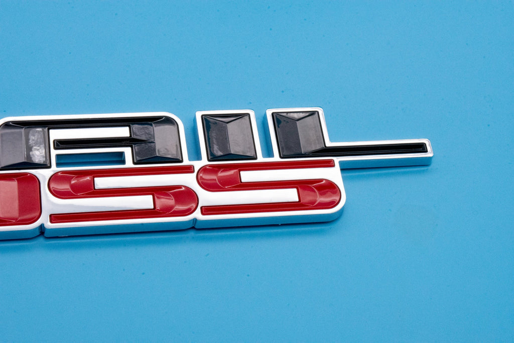 Custom 1/8" Thick Trailboss Bedside Emblem Badge with Adhesive - 12'' x 1.8'' - ABS Plastic