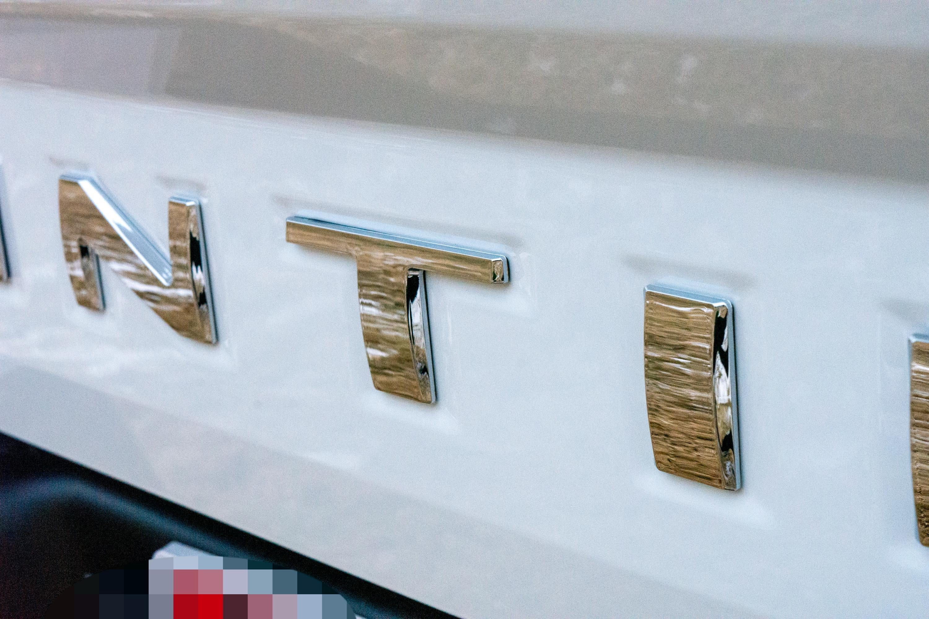 0.3in Raised Tailgate Decals Stickers Insert Letters Compatible with 2022 2023 2024 Nissan Frontier