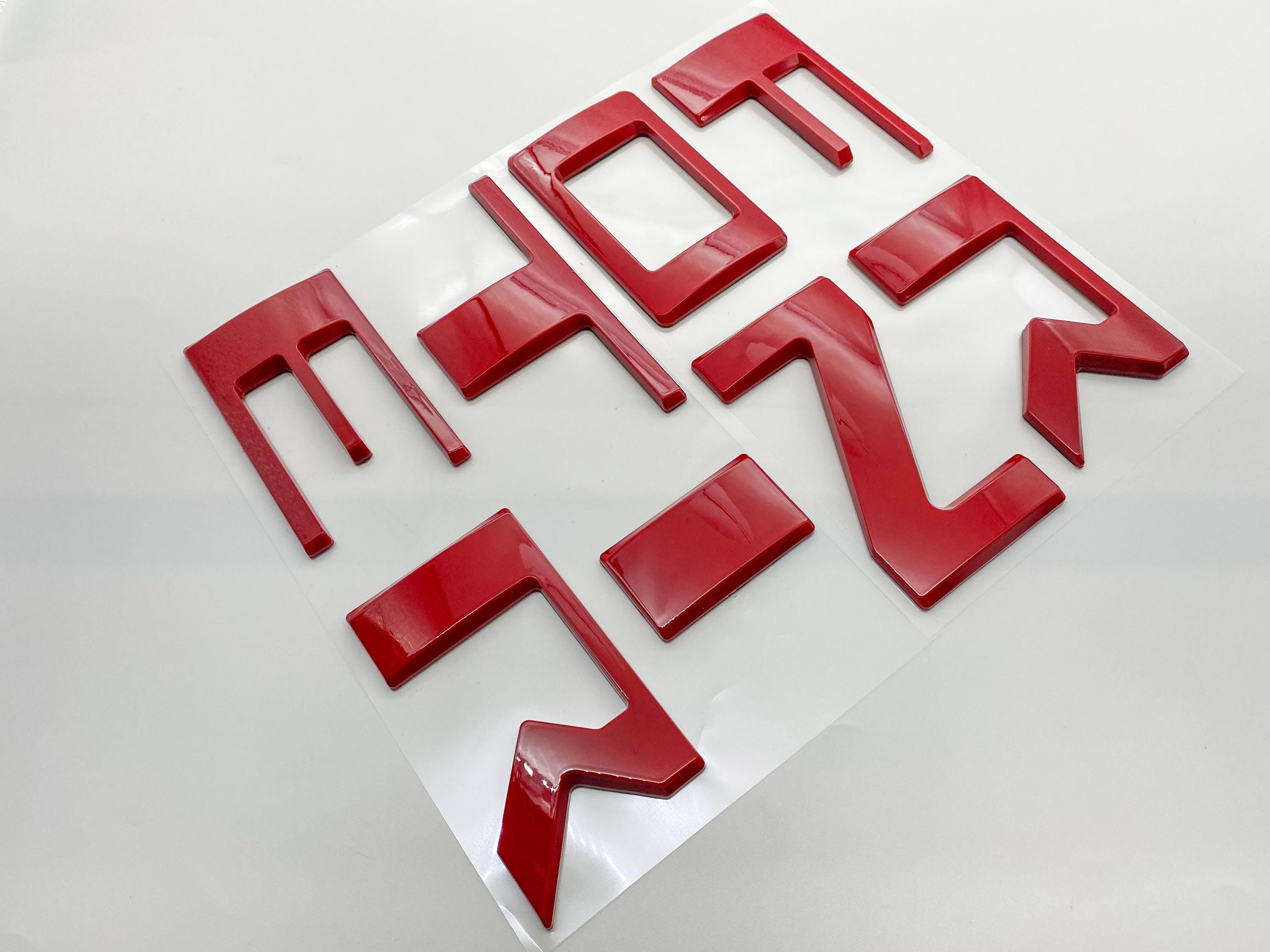 0.3in Raised Tailgate Decals Stickers Insert Letters Compatible with 2022 2023 2024 Nissan Frontier