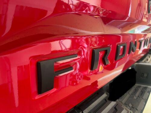 0.3in Raised Tailgate Decals Stickers Insert Letters Compatible with 2022 2023 2024 Nissan Frontier