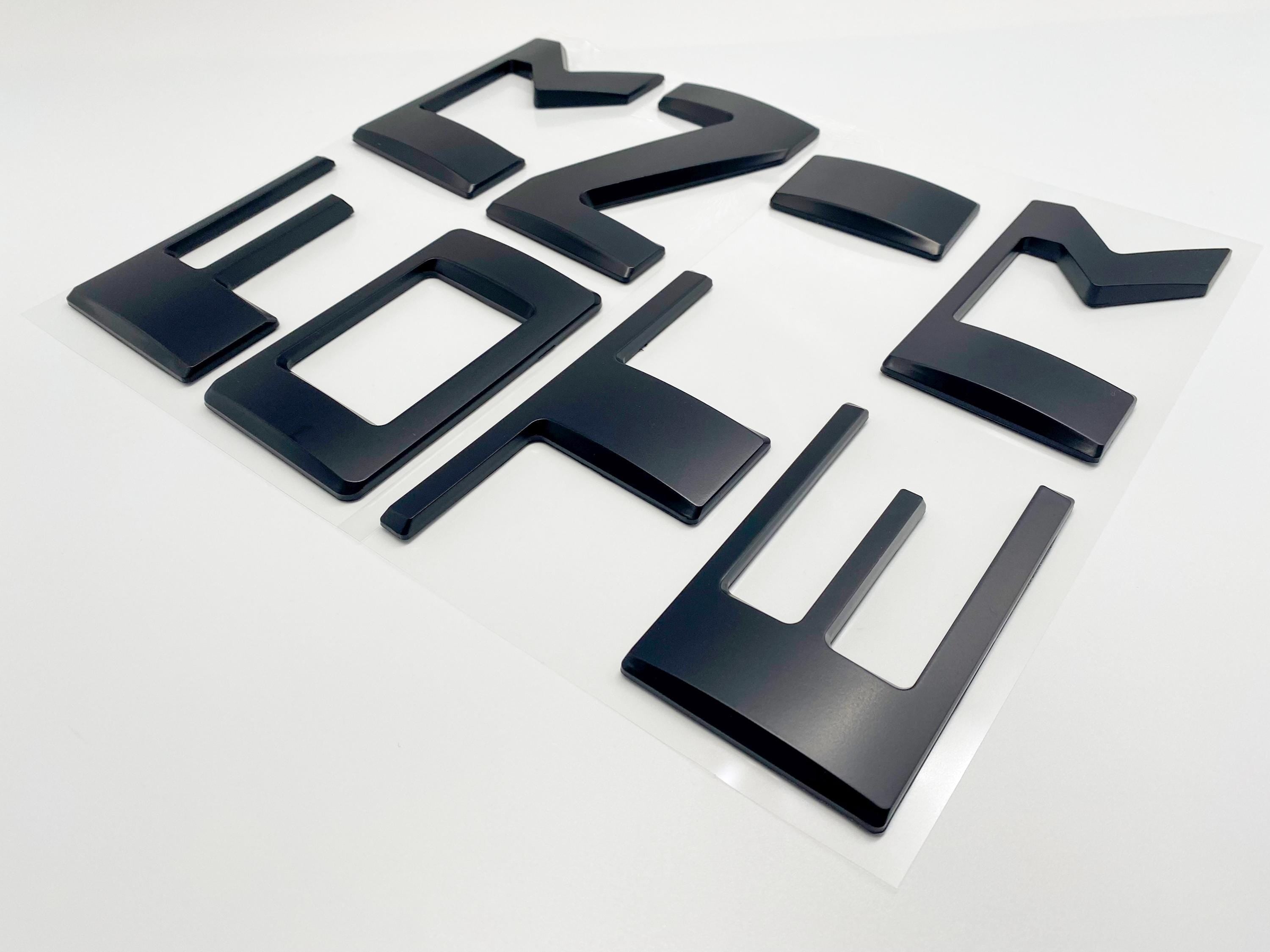 0.3in Raised Tailgate Decals Stickers Insert Letters Compatible with 2022 2023 2024 Nissan Frontier