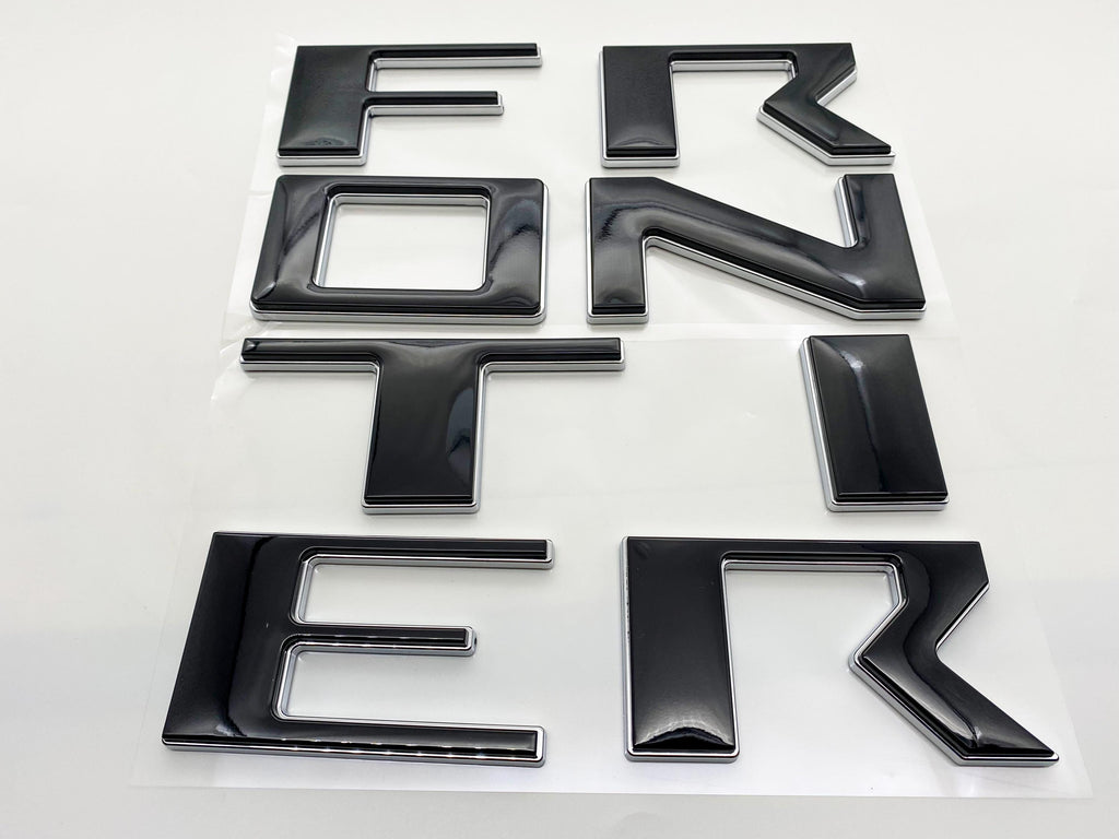 Double Layer Raised Tailgate Decals Stickers Insert Letters Compatible with 2022 2023 2024 Nissan Frontier