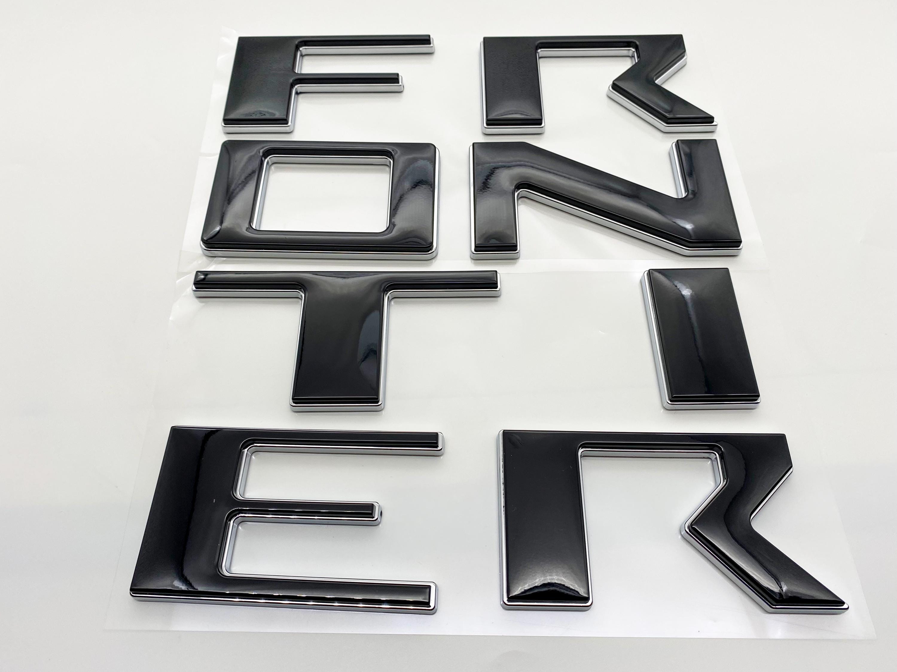 Double Layer Raised Tailgate Decals Stickers Insert Letters Compatible with 2022 2023 2024 Nissan Frontier