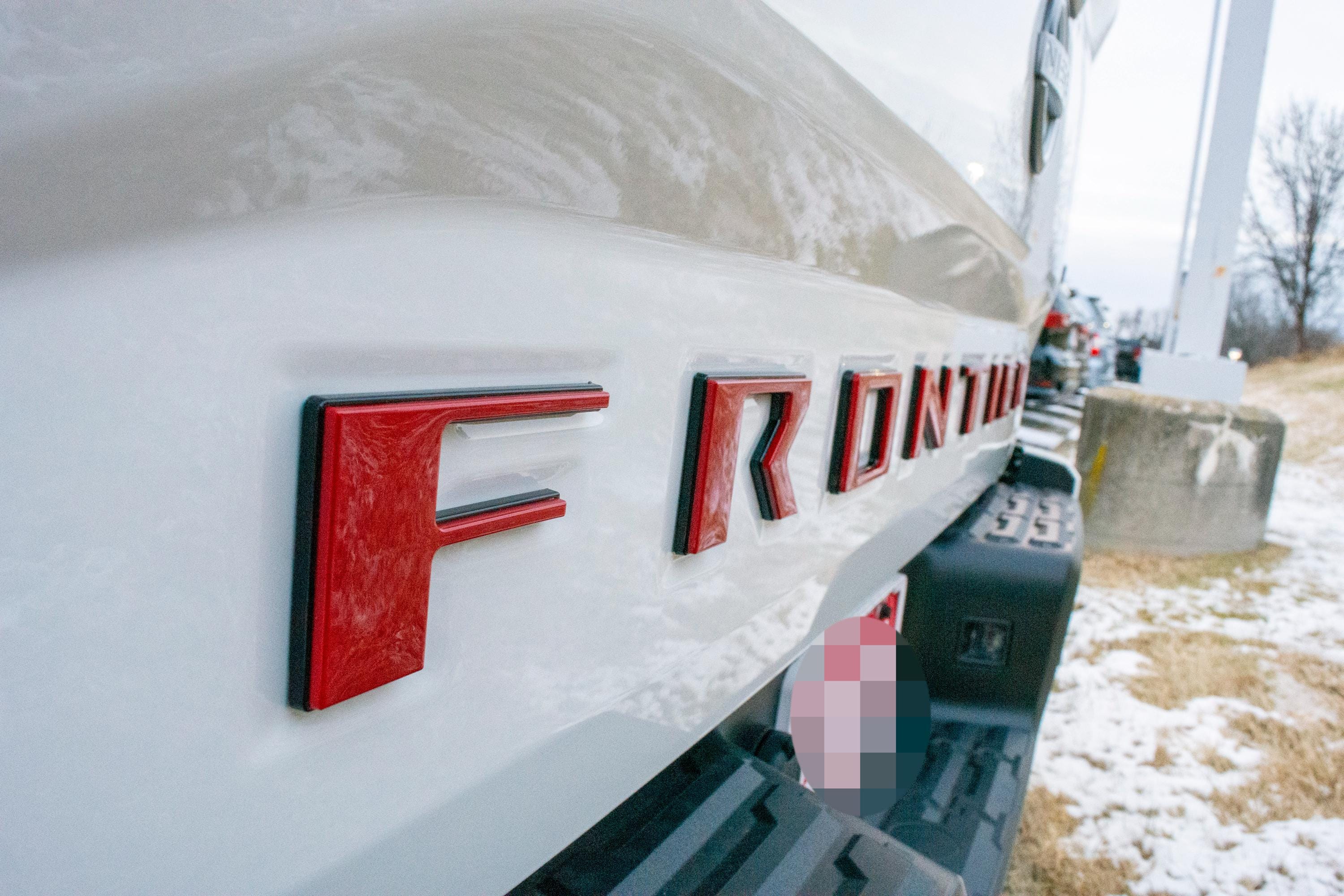 Double Layer Raised Tailgate Decals Stickers Insert Letters Compatible with 2022 2023 2024 Nissan Frontier