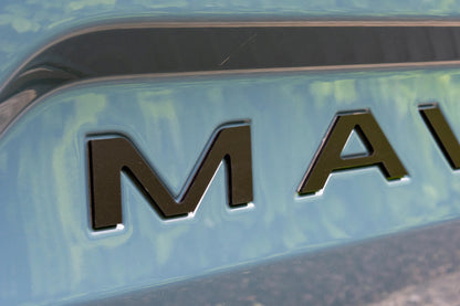 Matte Black Raised Badges Fits 2022-2025 Ford Maverick Tailgate Letters ABS Plastic Insert Decals - Durable Raised Badge Kit