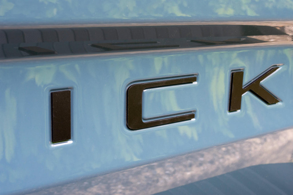 Matte Black Raised Badges Fits 2022-2025 Ford Maverick Tailgate Letters ABS Plastic Insert Decals - Durable Raised Badge Kit