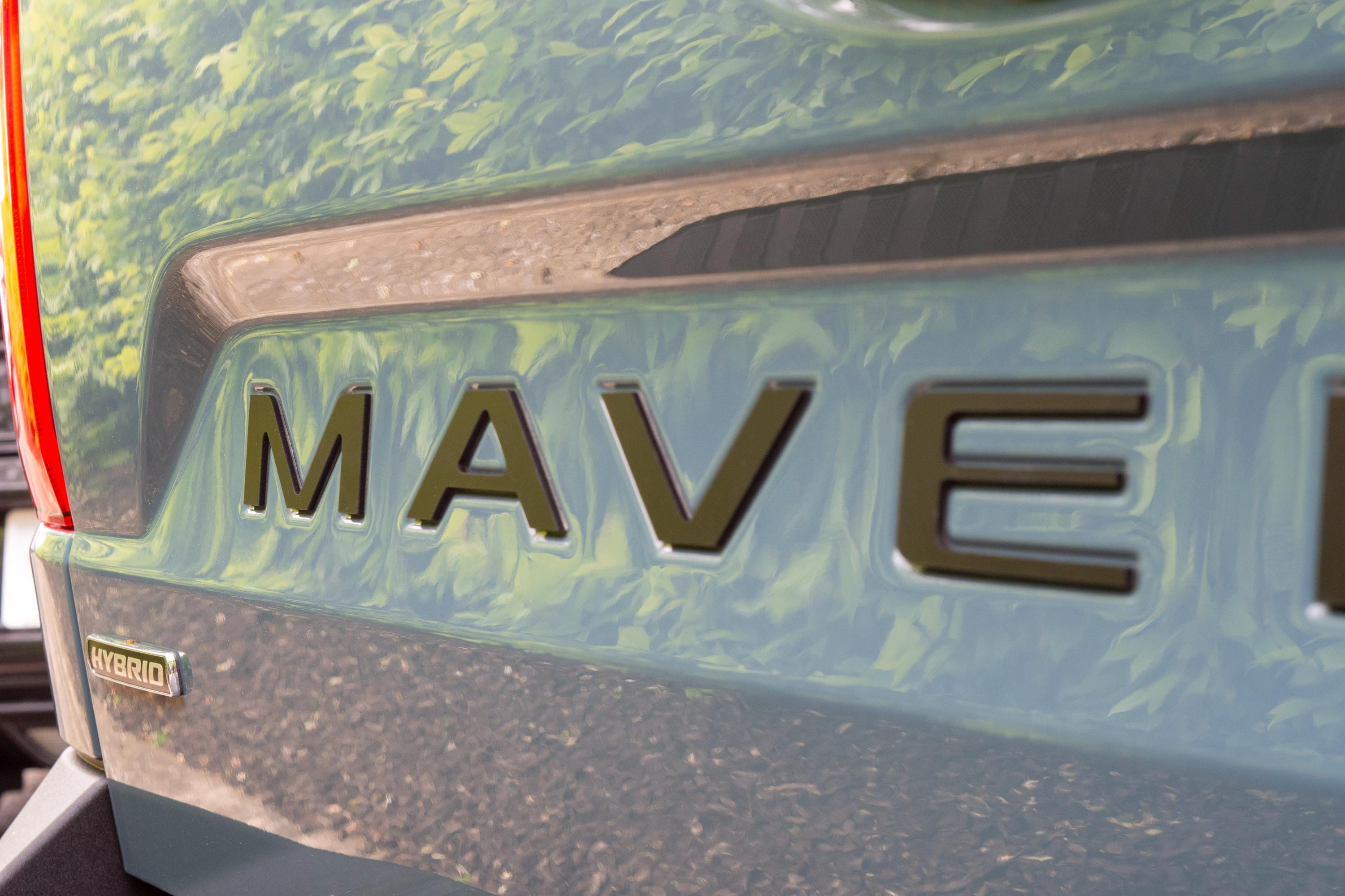 Matte Black Raised Badges Fits 2022-2025 Ford Maverick Tailgate Letters ABS Plastic Insert Decals - Durable Raised Badge Kit