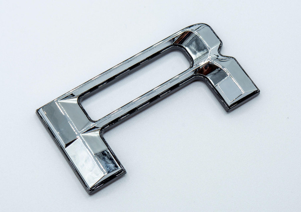 Chrome on Black Fits 2022-2025 Ford Maverick Tailgate Letters ABS Plastic Insert Decals - Durable Raised Badge Kit