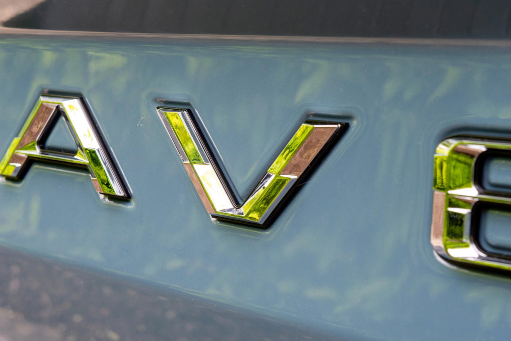 Chrome on Black Fits 2022-2025 Ford Maverick Tailgate Letters ABS Plastic Insert Decals - Durable Raised Badge Kit