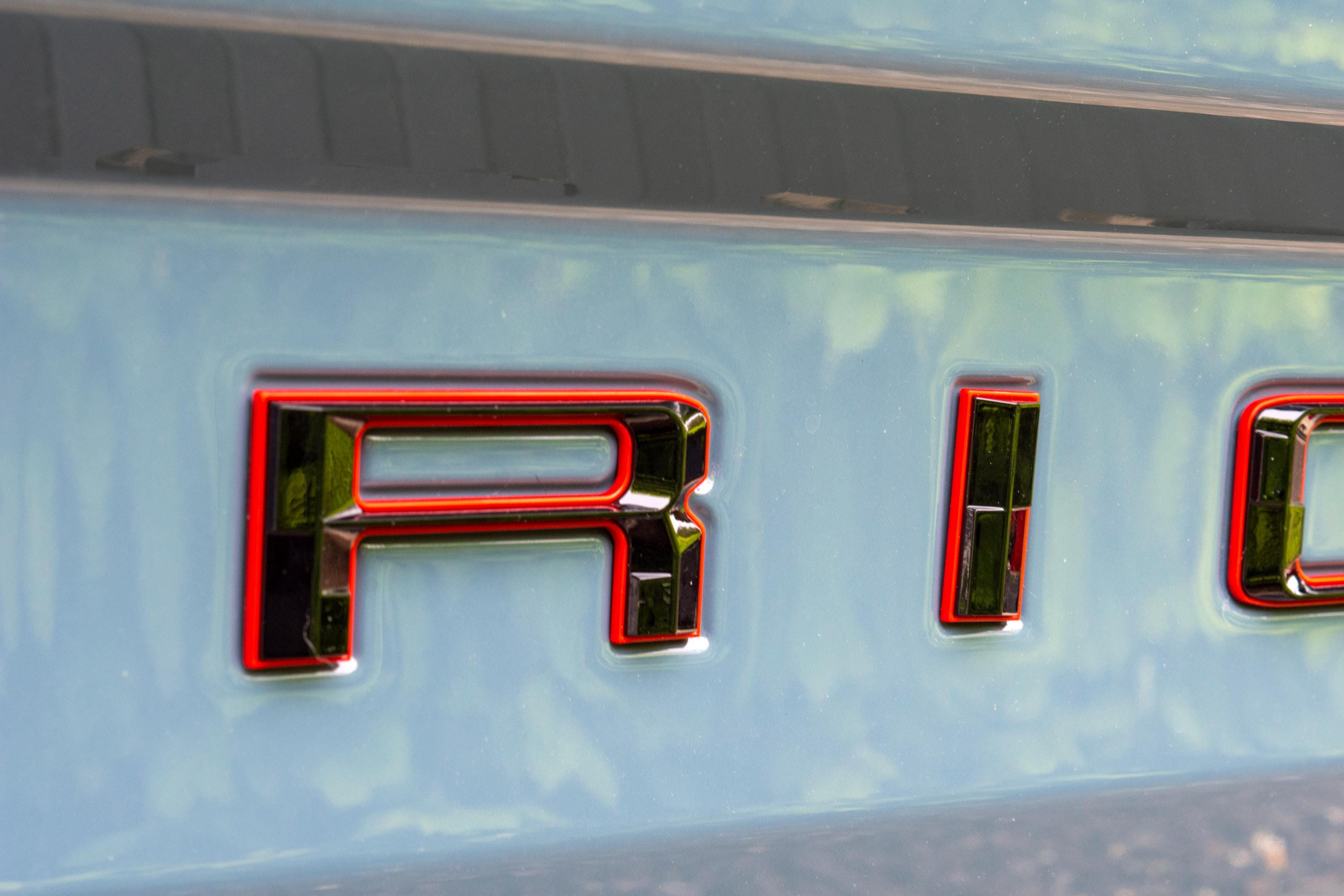 Black on Red Fits 2022-2025 Ford Maverick Tailgate Letters ABS Plastic Insert Decals - Durable Raised Badge Kit