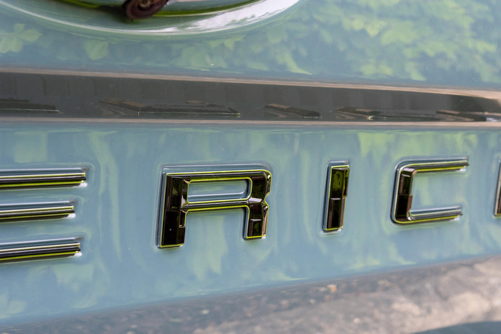 Black on Chrome Fits 2022-2025 Ford Maverick Tailgate Letters ABS Plastic Insert Decals - Durable Raised Badge Kit