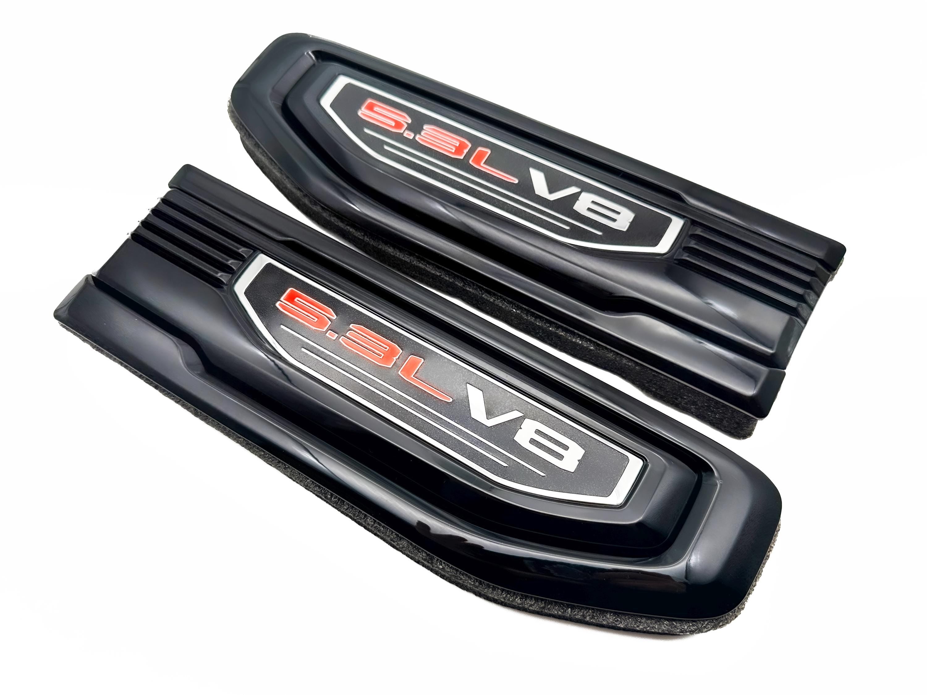 Black emblem Fit For 19-24 GMC Sierra 1500 5.3L V8 Fender Vent Emblem Kit Black 86532094