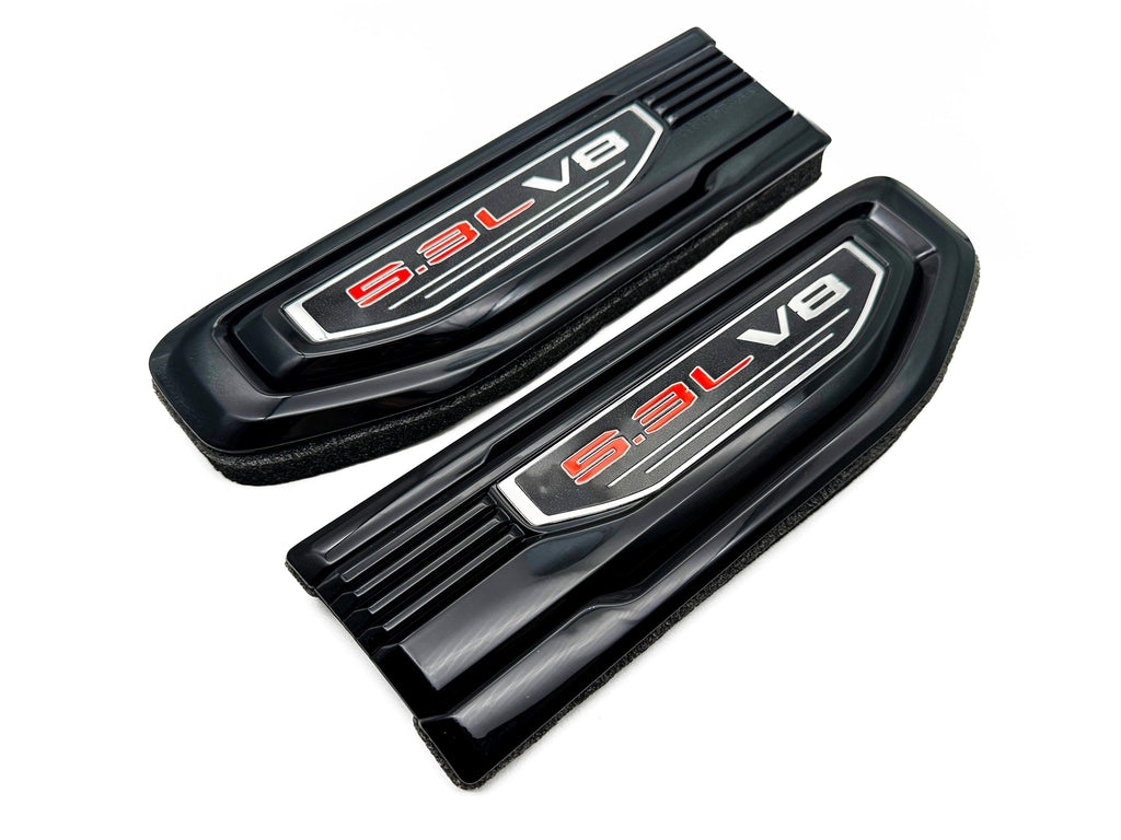 Black emblem Fit For 19-24 GMC Sierra 1500 5.3L V8 Fender Vent Emblem Kit Black 86532094
