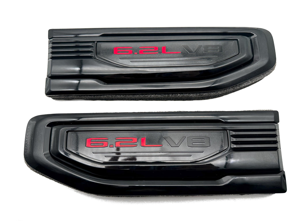 Black emblem Fit For 19-24 GMC Sierra 1500 6.2L V8 Duramax Fender Vent Emblem Kit Black 86532094