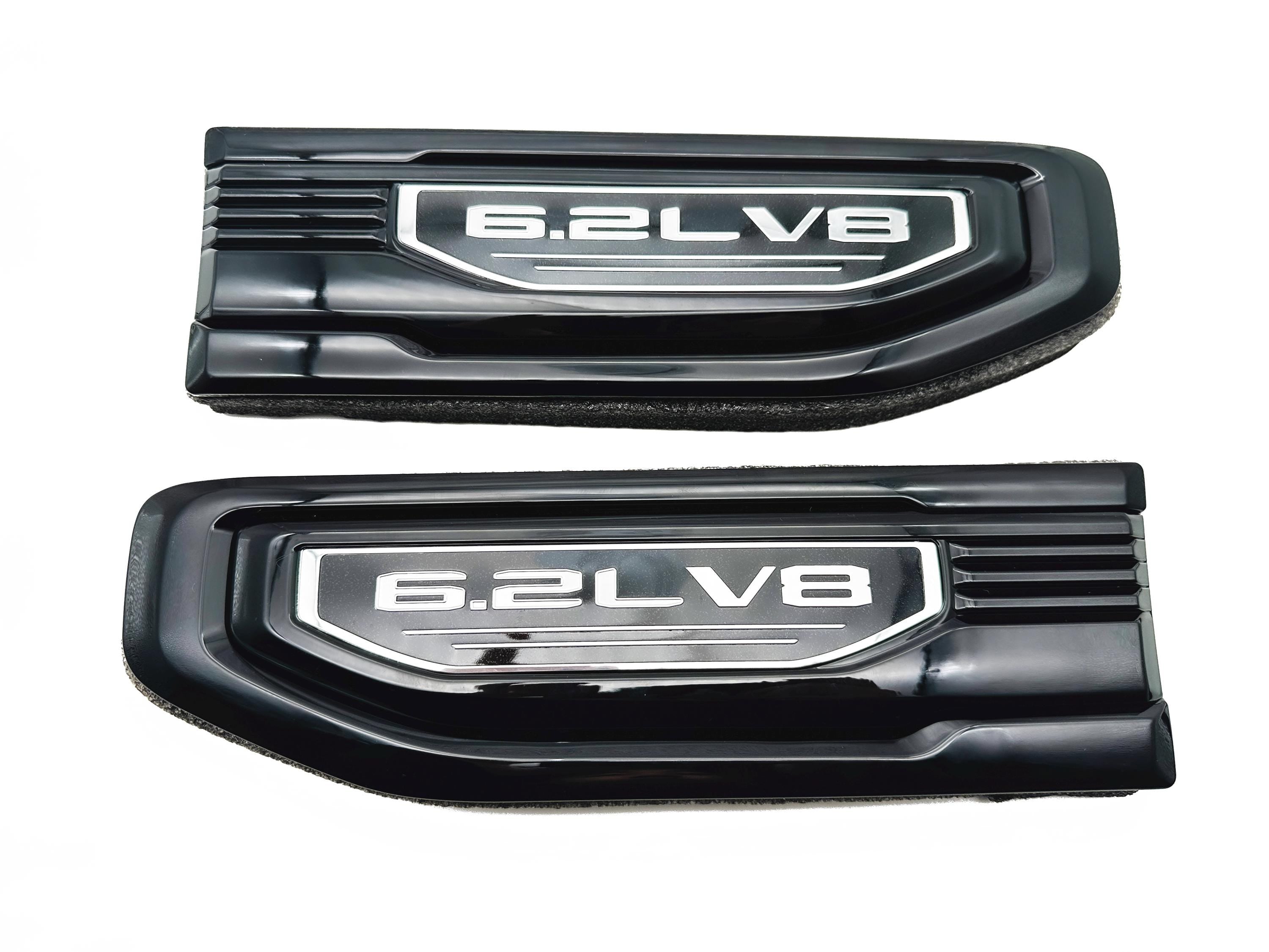 Black emblem Fit For 19-24 GMC Sierra 1500 6.2L V8 Duramax Fender Vent Emblem Kit Black 86532094