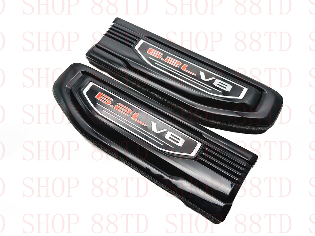 Black emblem Fit For 19-24 GMC Sierra 1500 6.2L V8 Duramax Fender Vent Emblem Kit Black 86532094