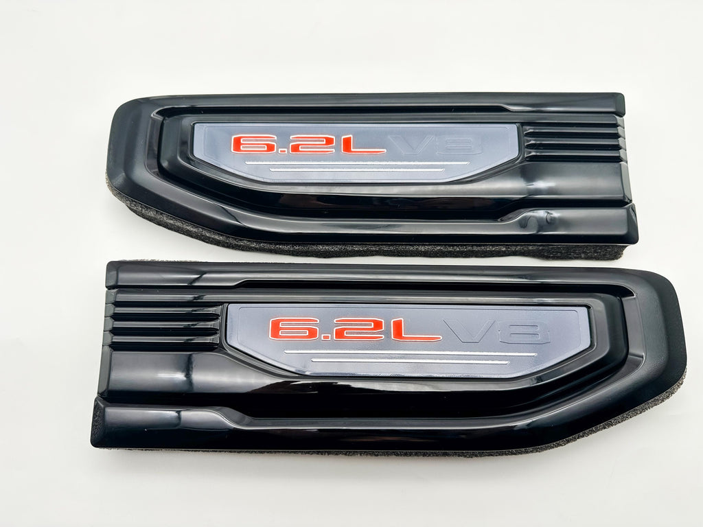 Black emblem Fit For 19-24 GMC Sierra 1500 6.2L V8 Duramax Fender Vent Emblem Kit Black 86532094