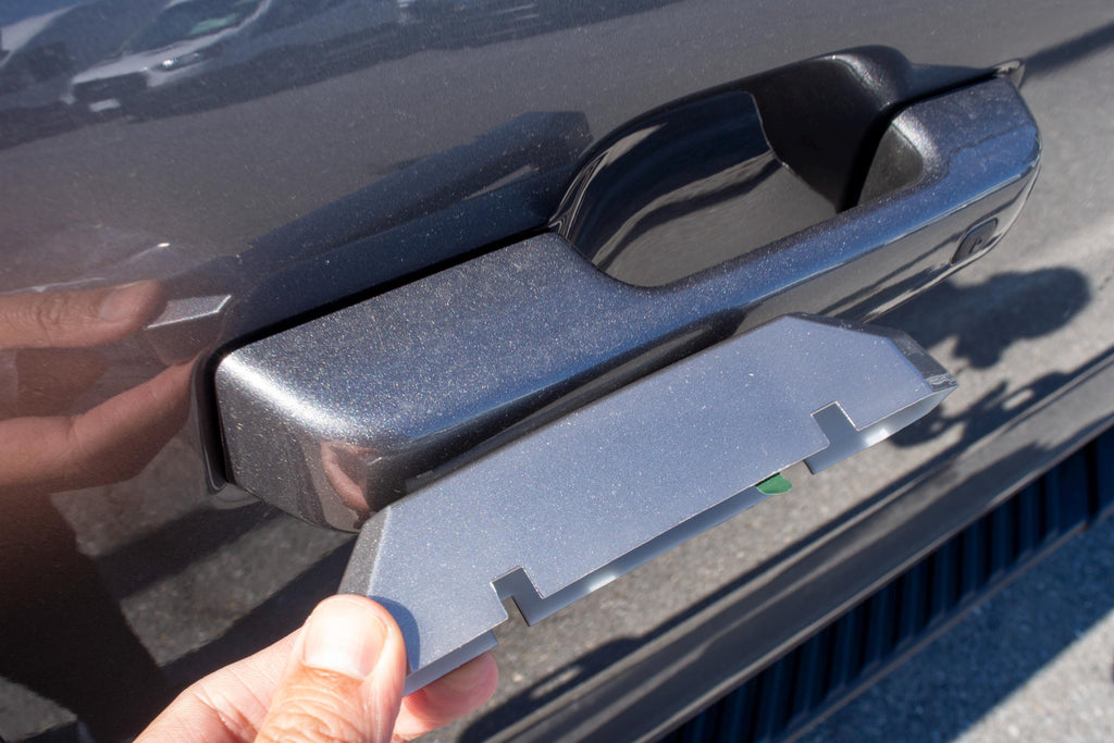 Carbonized Gray Metallic Grille Insert Trim Compatible with 2021-2023 Ford F-150 XL/XLT - Adhesive Backed Custom Fit Overlay