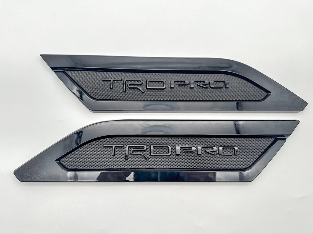Gloss Black Door Side Body Molding Trim For 2022-2025 Toyota Tundra TRD PRO