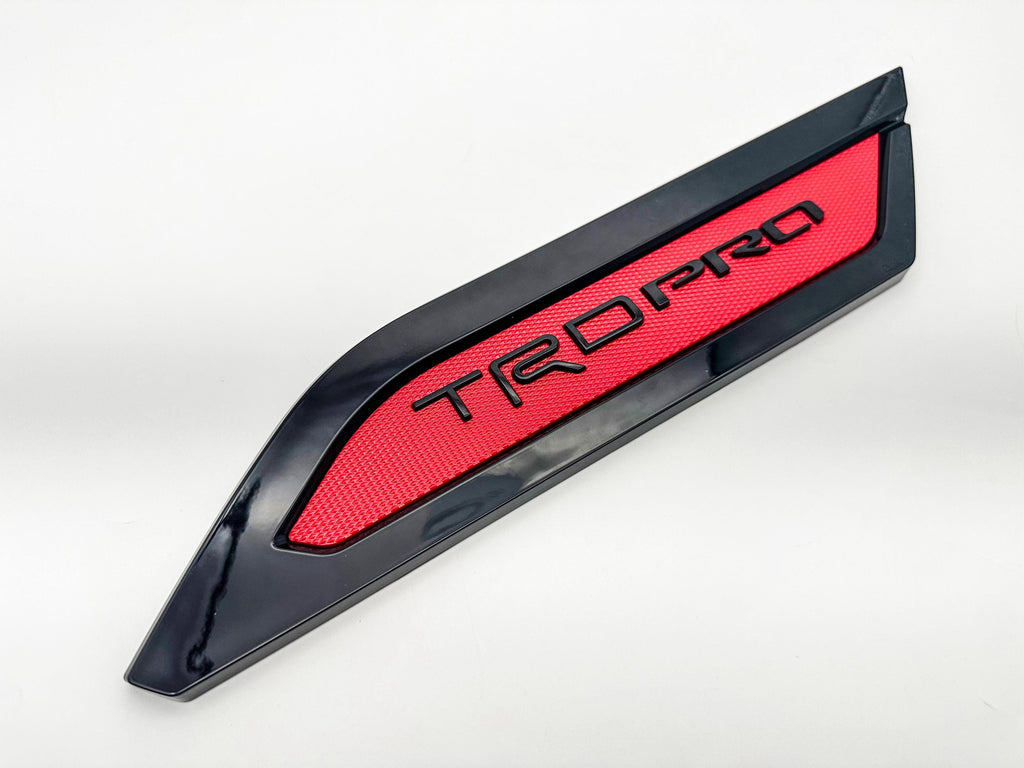 Red Black Door Side Body Molding Trim For 2022-2025 Toyota Tundra TRD PRO