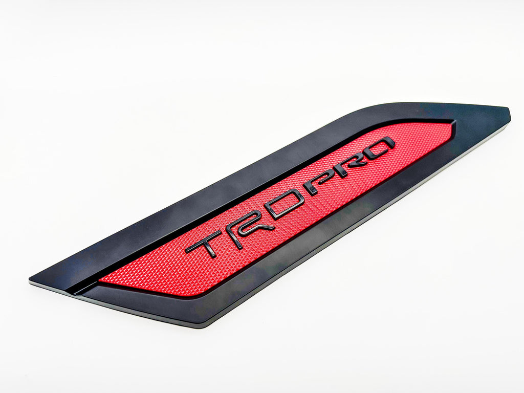Red Black Door Side Body Molding Trim For 2022-2025 Toyota Tundra TRD PRO