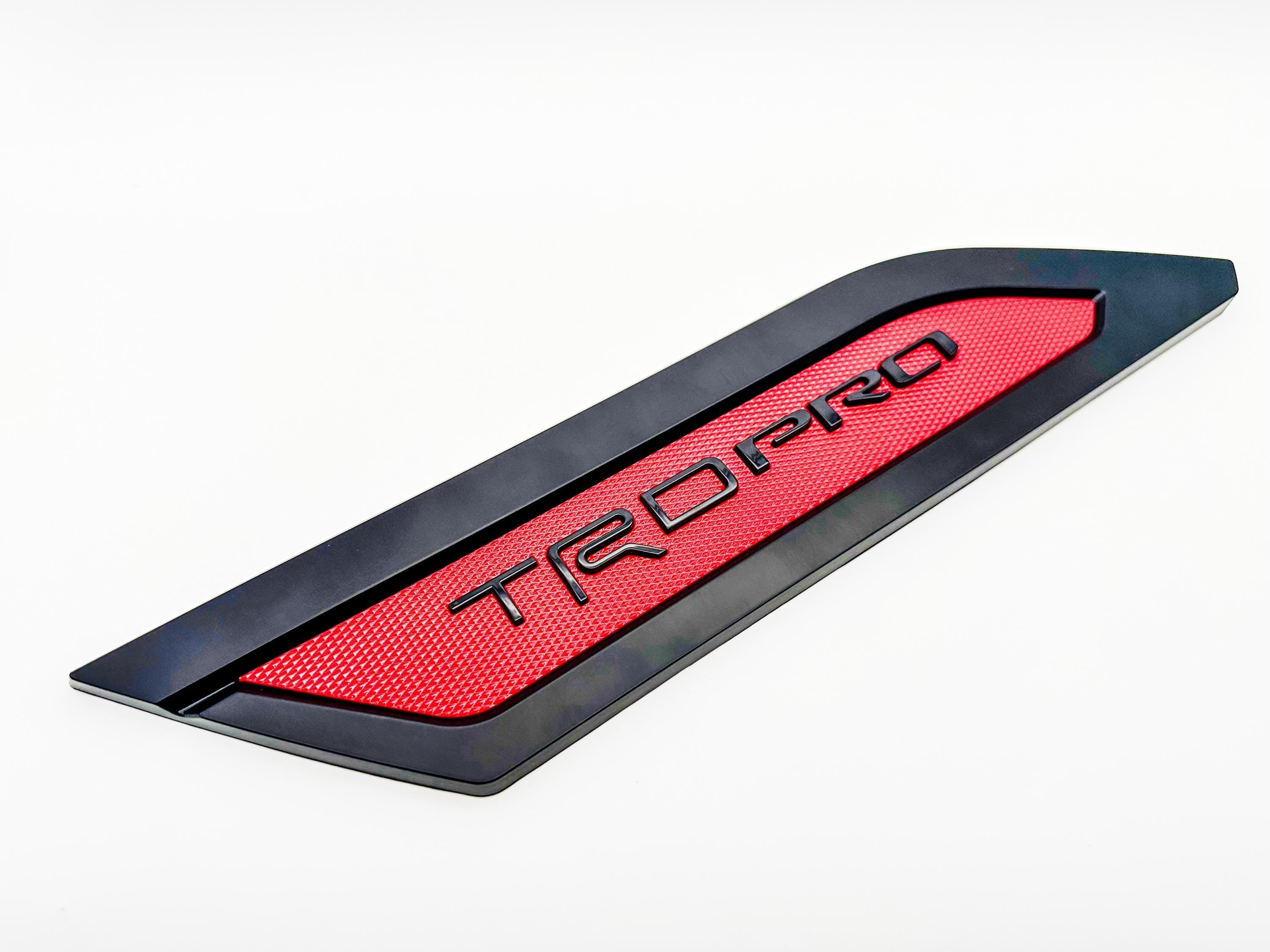 Red Black Door Side Body Molding Trim For 2022-2025 Toyota Tundra TRD PRO