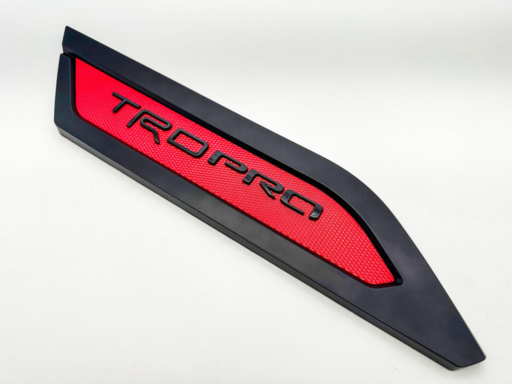 Red Black Door Side Body Molding Trim For 2022-2025 Toyota Tundra TRD PRO