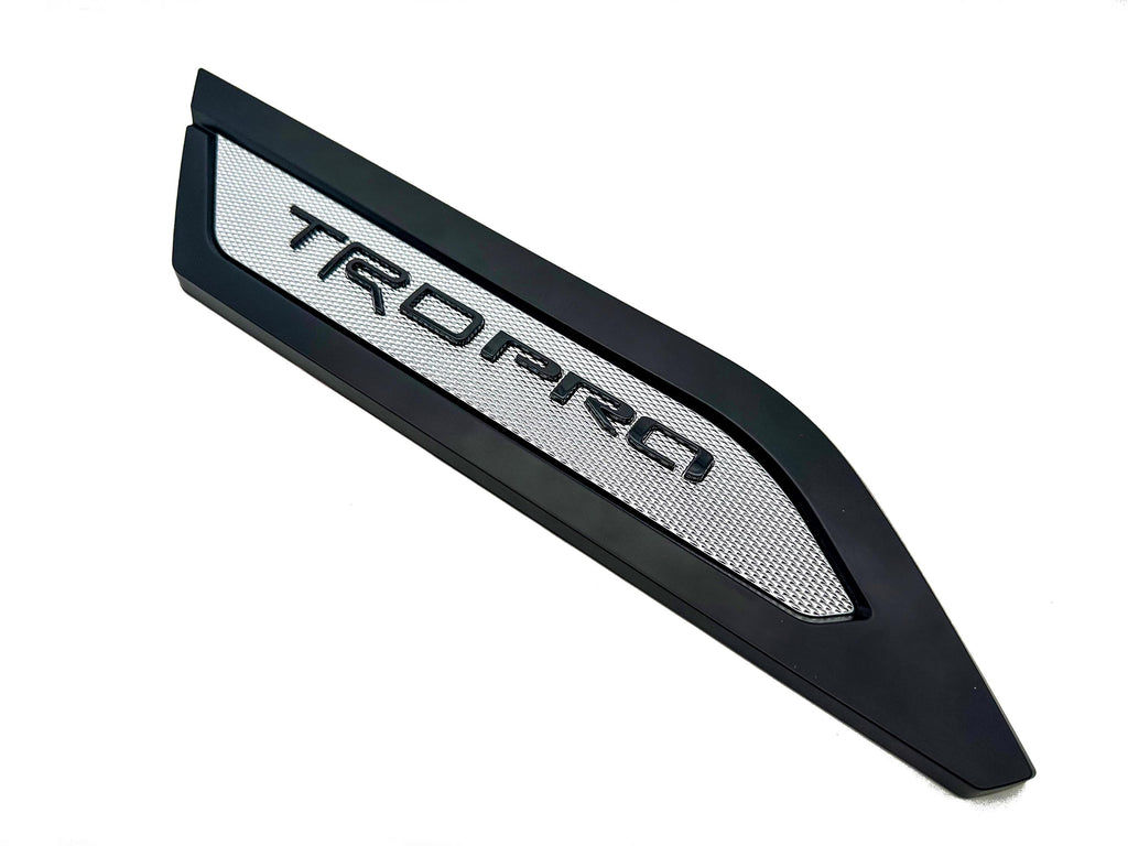 Chrome W. Matte Black Door Side Body Molding Trim For 2022-2025 Toyota Tundra TRD PRO