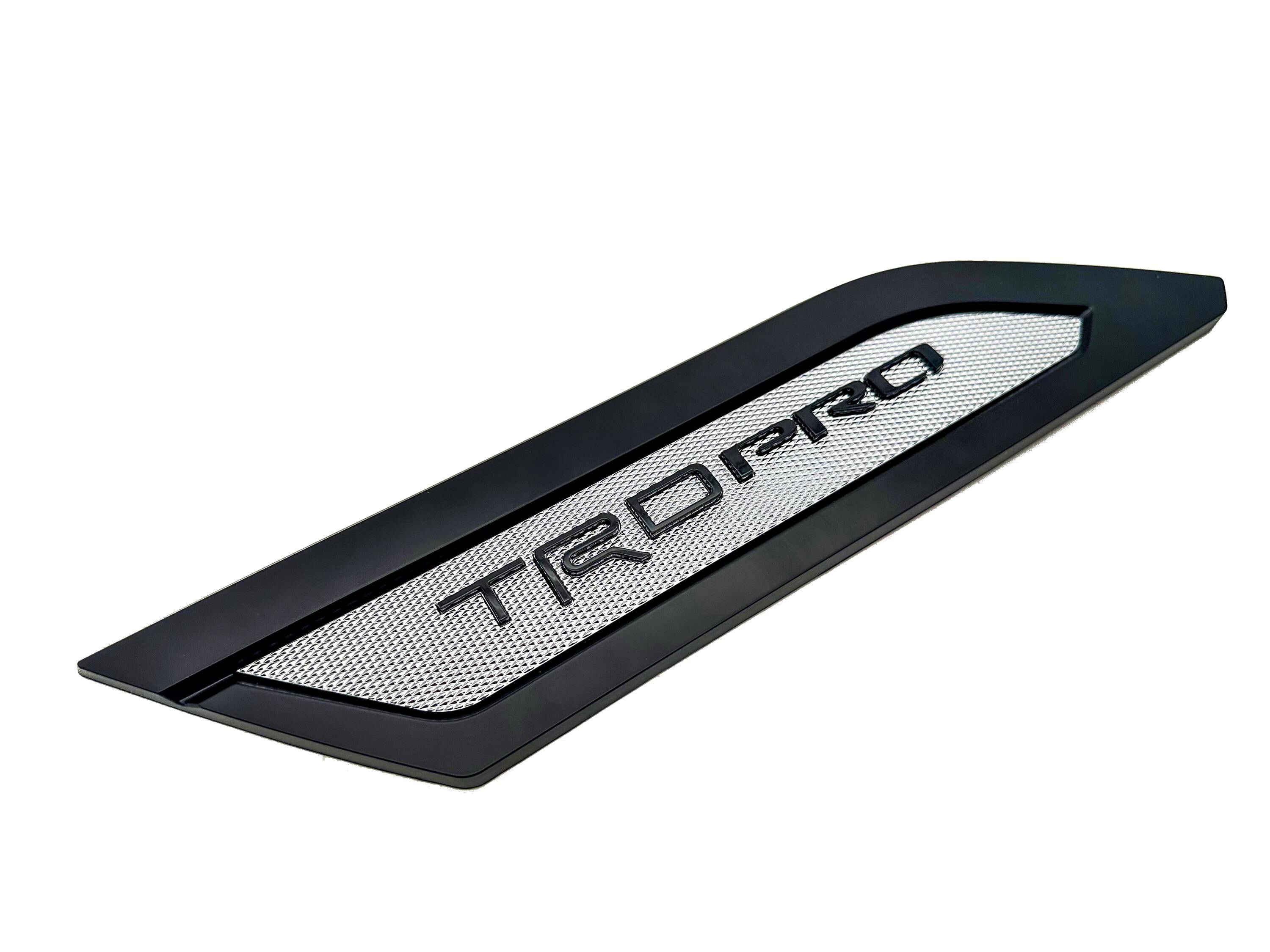 Chrome W. Matte Black Door Side Body Molding Trim For 2022-2025 Toyota Tundra TRD PRO