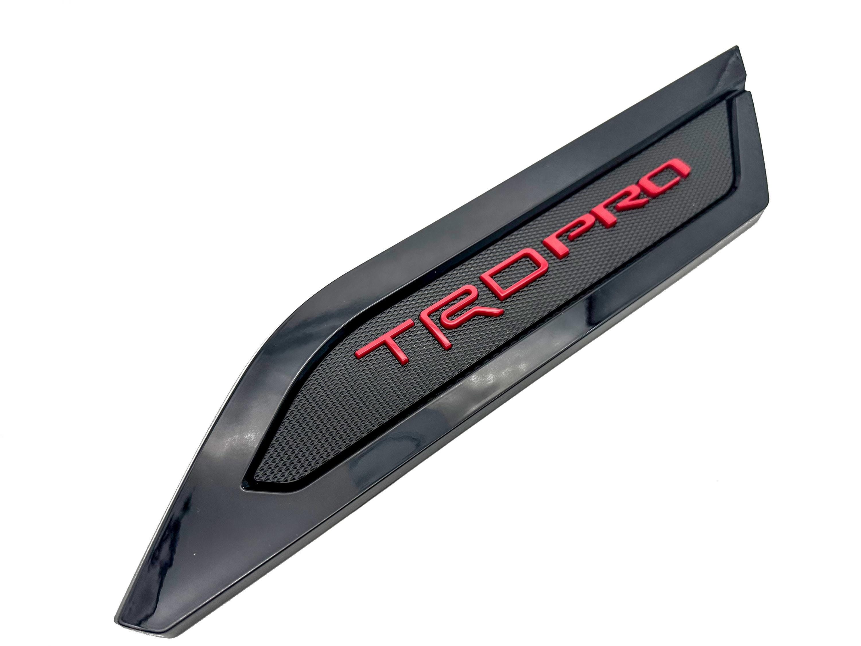 Red with Black Door Side Body Molding Trim For 2022-2025 Toyota Tundra TRD PRO