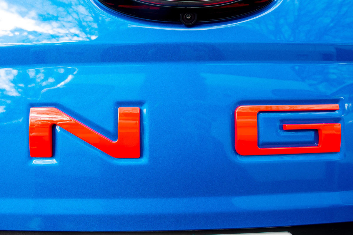 Red Raised Tailgate Insert Letters Tailgate Letters Insert Plastic ABS Badge Fits 2019-2024 Ford Ranger Tailgate