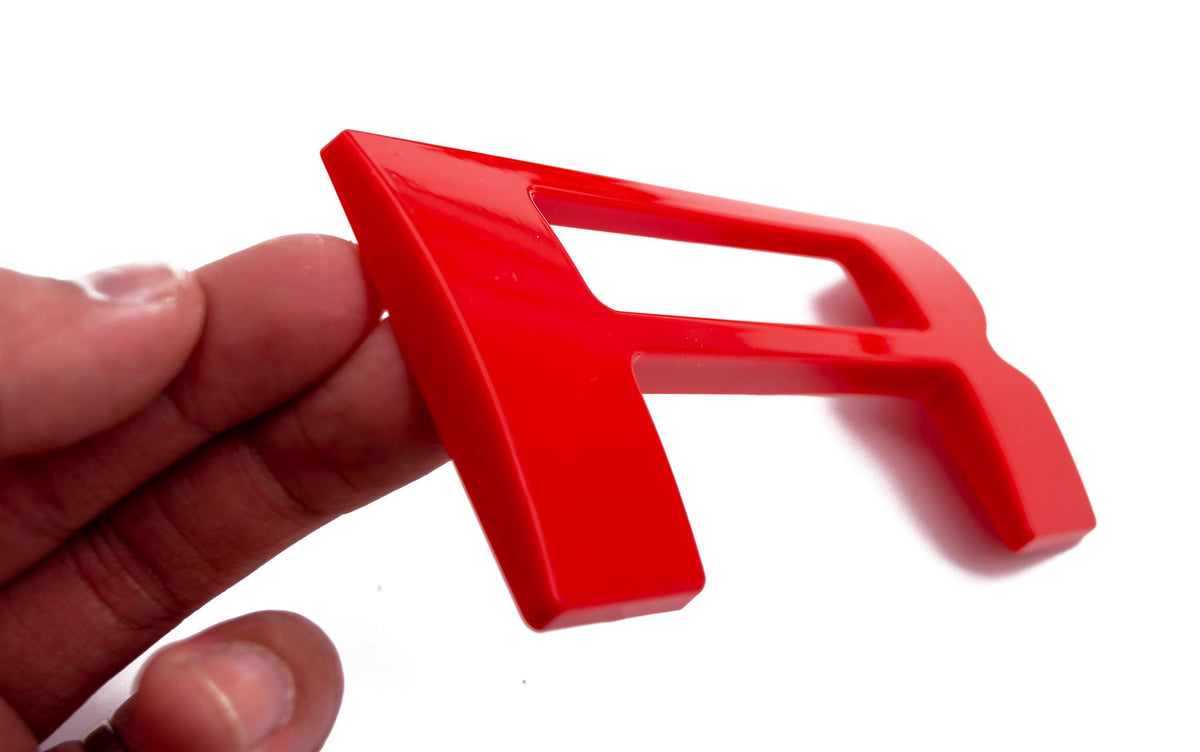 Red Raised Tailgate Insert Letters Tailgate Letters Insert Plastic ABS Badge Fits 2019-2024 Ford Ranger Tailgate