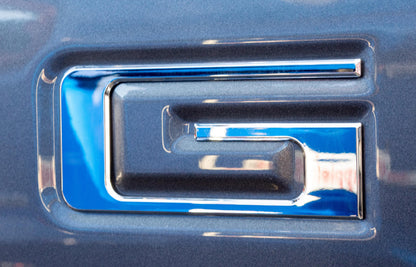Chrome Raised Tailgate Insert Letters Tailgate Letters Insert Plastic ABS Badge Fits 2019-2023 Ford Ranger Tailgate