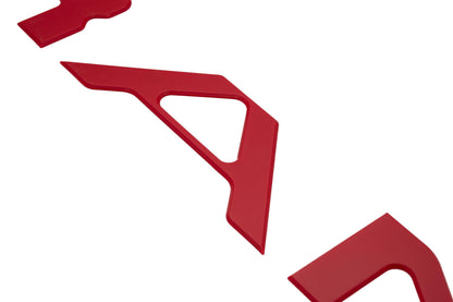 Red Raised Tailgate Insert Letters Tailgate Letters Insert Plastic ABS Badge Fits 2019-2023 Ford Ranger Tailgate