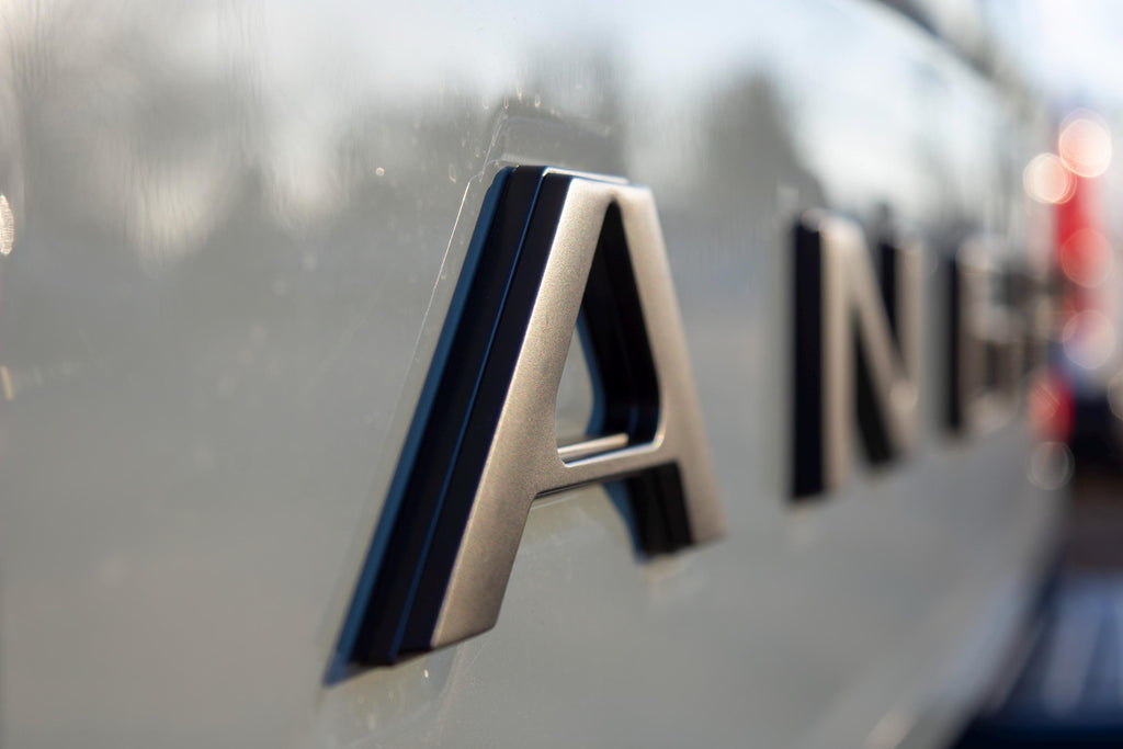 Double Layer Matte Black Raised Tailgate Insert Letters Tailgate Letters Insert Plastic ABS Badge Fits 2019-2023 Ford Ranger Tailgate