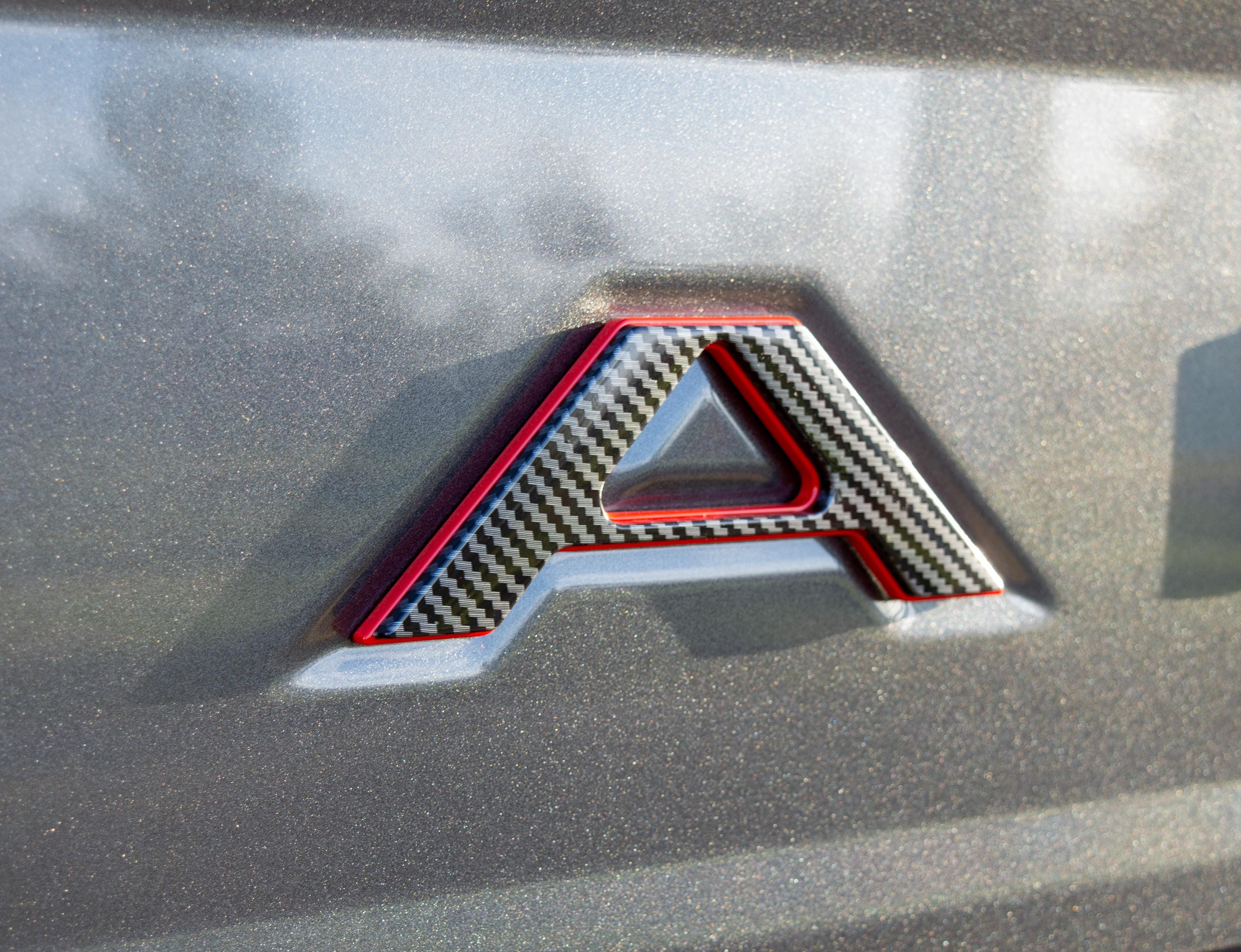 Black fiber with Red outline Raised Tailgate Insert Letters Tailgate Letters Insert Plastic ABS Badge Fits 2019-2023 Ford Ranger Tailgate